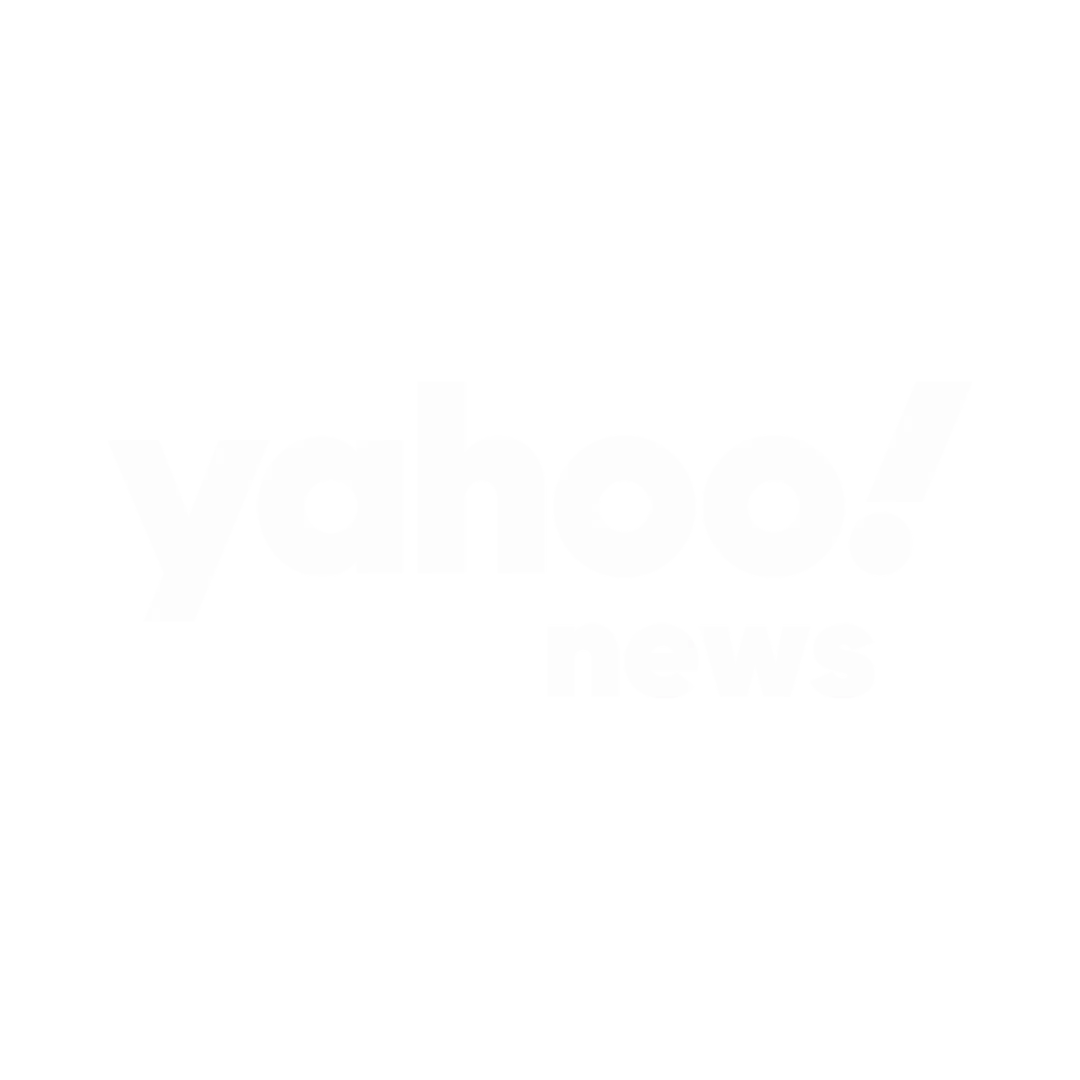 A white "yahoo! news" logo centered on a light gray background, perfect for articles about finding an online fitness coach or connecting with a personal trainer.